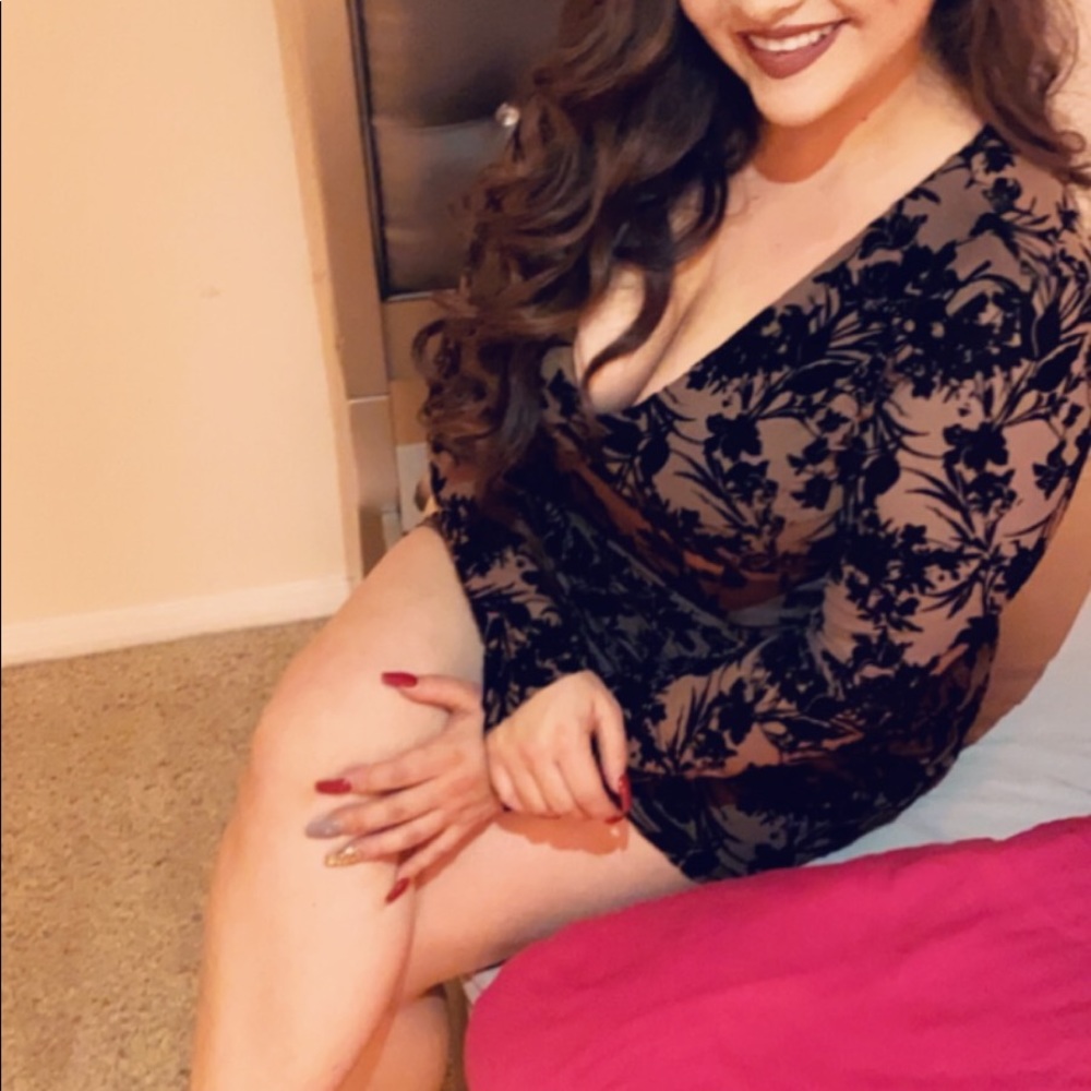 Beautiful lace/suede dress
